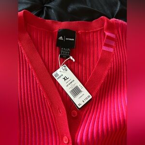 Adidas IVY PARK Women's Vibrant Red and Pink Romper